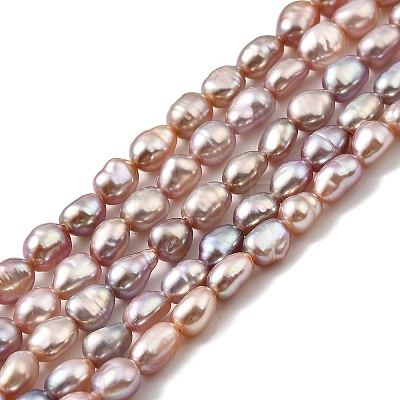 Natural Cultured Freshwater Pearl Beads Strands PEAR-I007-01P-04A-1