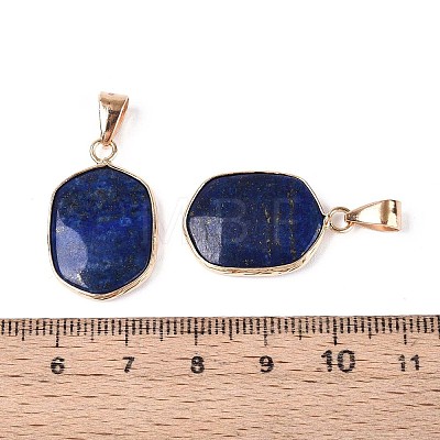 Natural Lapis Lazuli Pendants G-N349-04B-G-1