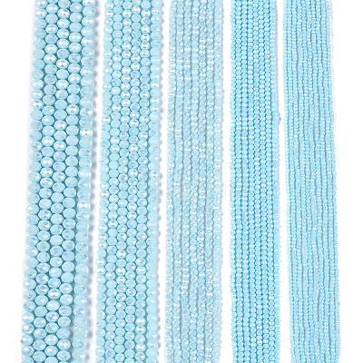 Electroplate Glass Beads Strands LS-EGLA-A044-P8mm-B06-1