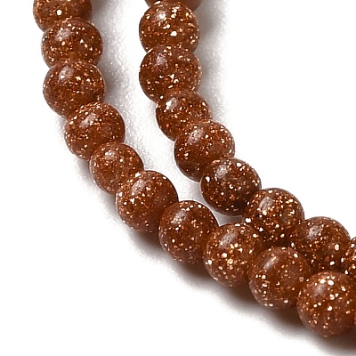 Synthetic Goldstone Beads Strands X-G-B090-A08-01-1