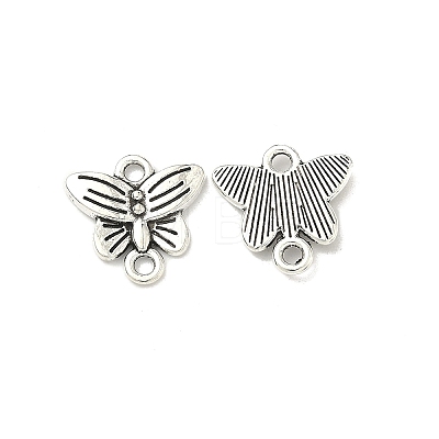 Butterfly Tibetan Style Alloy Links connectors TIBE-5369-AS-LF-1