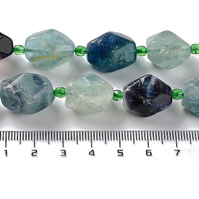 Natural Fluorite Beads Strands G-C182-15-02-1