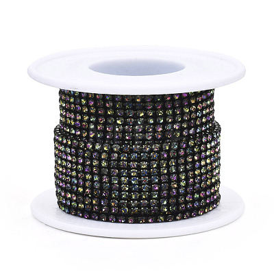 Electrophoresis Iron Rhinestone Strass Chains CHC-Q009-SS6.5-B10-1