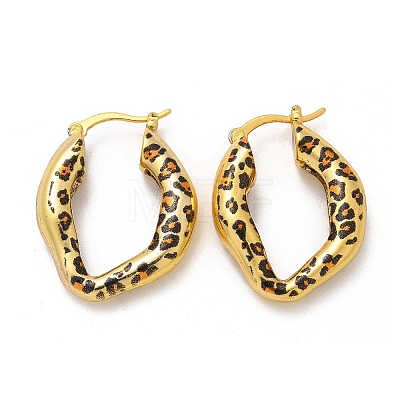 Brass Hoop Earrings EJEW-Q015-12A-G-1