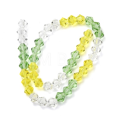 Transparent Gradient Color Glass Beads Strands GLAA-F131-01C-08-1
