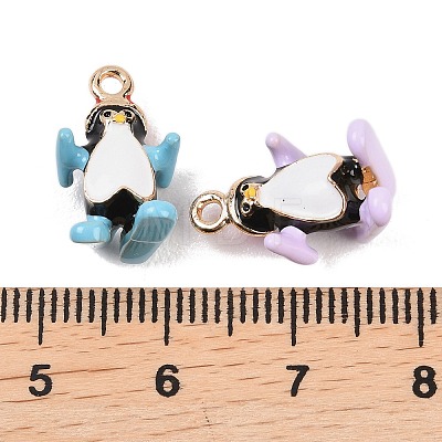 Alloy Enamel Pendants ENAM-A012-11G-1