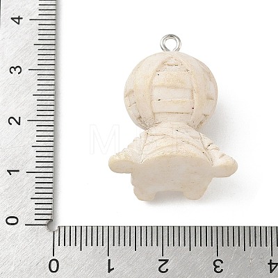 Halloween Opaque Resin Pendants RESI-G115-01A-1