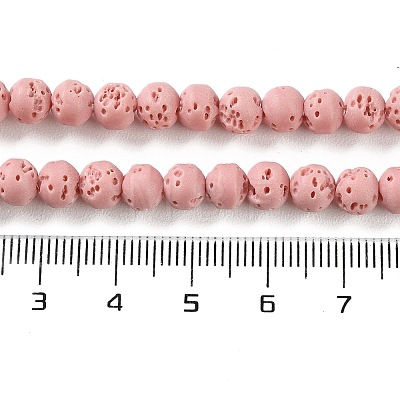 Synthetic Lava Rock Dyed Beads Strands G-H311-08A-08-1