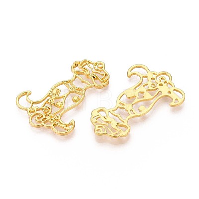 Alloy Open Back Bezel Big Pendants PALLOY-CJC0004-14G-1