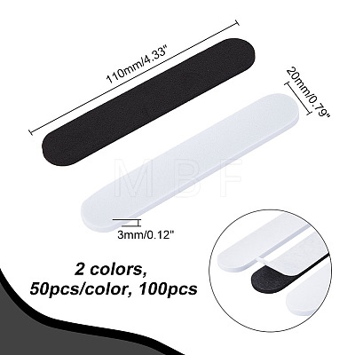 100Pcs 2 Colors EVA Plastic Golf Hat Sweat Liner AJEW-CA0003-01-1