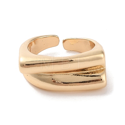Brass Open Cuff Rings RJEW-K263-02KCG-1