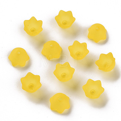 Transparent Acrylic Beads Caps PL543-2-1