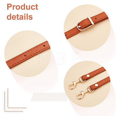   5Pcs 5 Colors Adjustable PU Leather Bag Shoulder Straps DIY-PH0013-79G-1