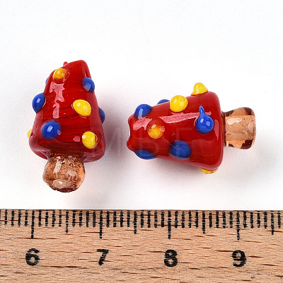 Handmade Lampwork Bumpy Beads X1-LAMP-T022-02A-08-1