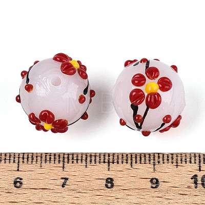 Handmade Lampwork Enamel Beads LAMP-T023-23K-1