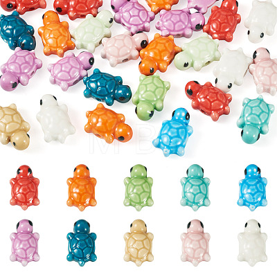 30Pcs Handmade Porcelain Beads PORC-TA0001-73A-1