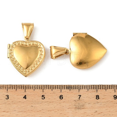 316 Stainless Steel Locket Pendants STAS-K321-25G-1