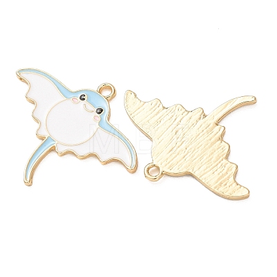 Alloy Enamel Pendants AL-CBA5FAE-03G-A-1
