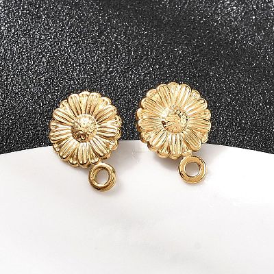 304 Stainless Steel Stud Earring Findings STAS-K306-74G-1