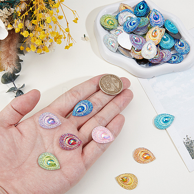 50Pcs Resin Cabochons CRES-GF0001-07-1