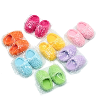 Flocking Resin Ctton Slippers Model PW-WG68429-01-1