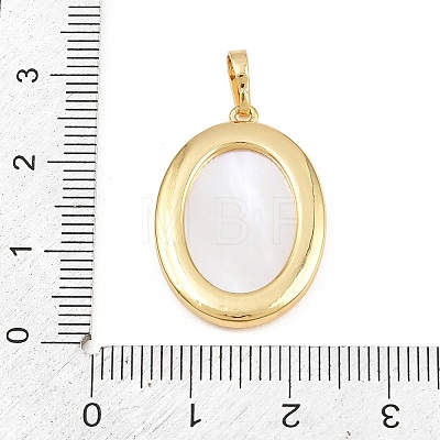 Brass with White Shell Pendants SH-CBA56CE-08G-04-1