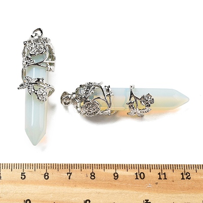 Synthetic Opalite Big Pointed Pendants G-A172-16K-1