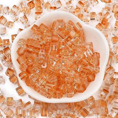 Spray Painted Glass Seed Beads SEED-A034-01C-1