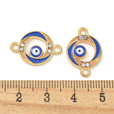 Alloy Blue Enamel Connector Charms ENAM-S003-02A-1