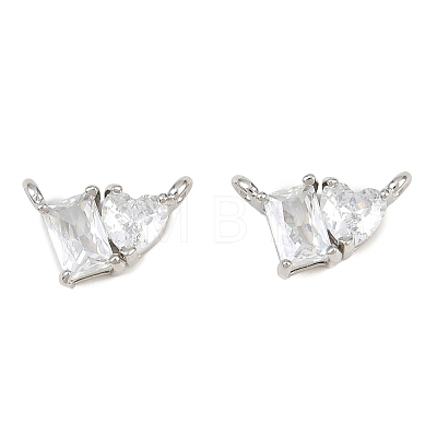 Brass Pave Cubic Zirconia Charms CU-CBA6A75-04P-02-1