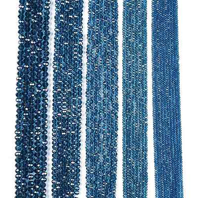 Electroplate Glass Beads Strands EGLA-A044-T2mm-B27-1