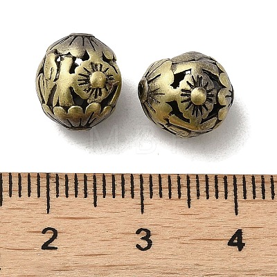 Tibetan Style Rack Plating Brass Beads KK-Q805-42AB-1
