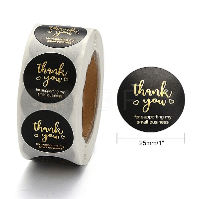 1 Inch Thank You Stickers DIY-P005-D06-1
