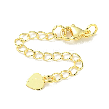 Rack Plating Brass Chain Extender FIND-T071-14G-1