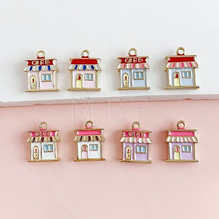 Alloy Enamel Pendants ENAM-A012-14G-1