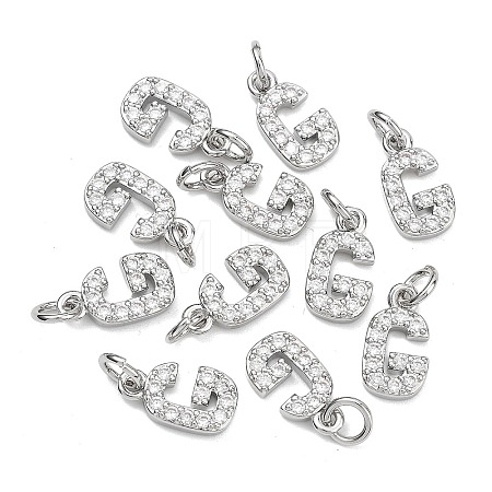SHEGRACE Brass Micro Pave Clear Cubic Zirconia Pendants XGRQ29396-394P-G-1