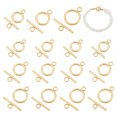 304 Stainless Steel Toggle Clasps STAS-UN0004-09G-1