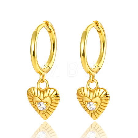 S925 Silver Heart-shaped Earrings Set MG6658-1-1
