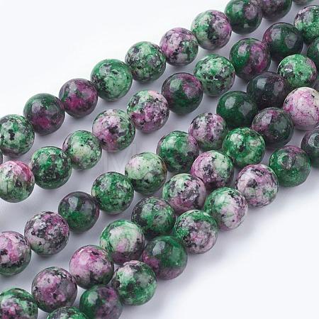 Natural Gemstone Beads Strands X-G-G086-8mm-1-1