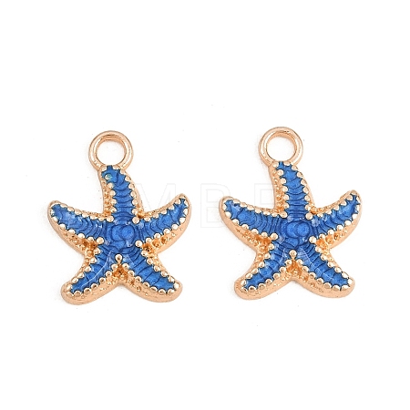 Alloy Enamel Pendants PALLOY-F224-10G-02-1