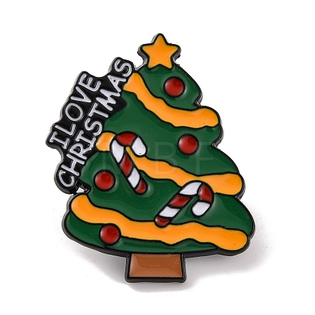 Christmas Tree Enamel Pins JEWB-M043-03C-1