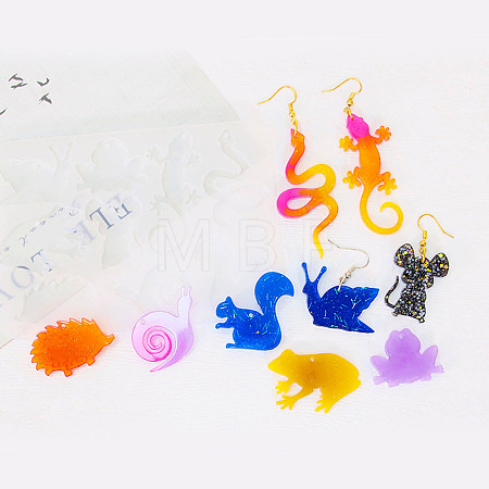 Squirrel/Rat/Snail DIY Pendant Silhouette Silicone Molds SIL-F010-06-1