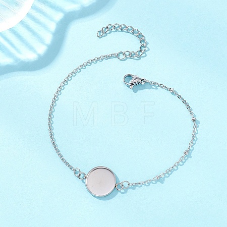304 Stainless Steel Cable Chain Satellite Chain Bracelet Making BJEW-JB13164-03-1