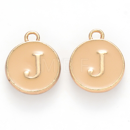 Golden Plated Alloy Enamel Charms LS-ENAM-S118-06J-1