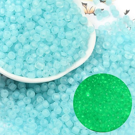 6/0 Luminous Glass Seed Beads SEED-NH0001-01F-1