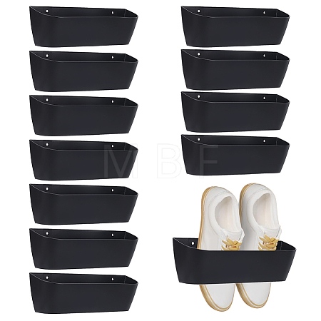 6Pcss Plastic Slipper Racks for Bathroom ODIS-WH0030-331A-1