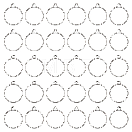 30Pcs Stainless Steel Pendants STAS-FG0001-08-1