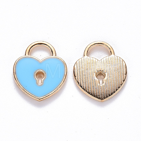 Alloy Enamel Charms X-ENAM-S121-039D-1