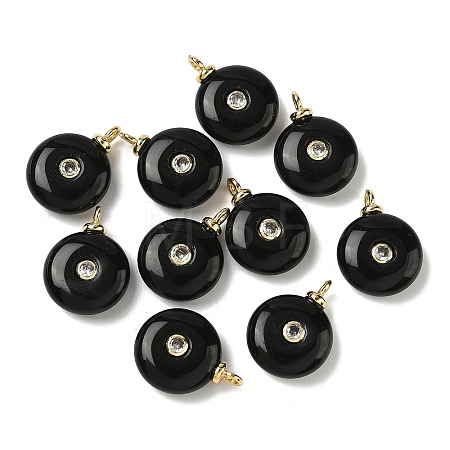 Natural Black Onyx Pendants G-H328-08G-A16-1