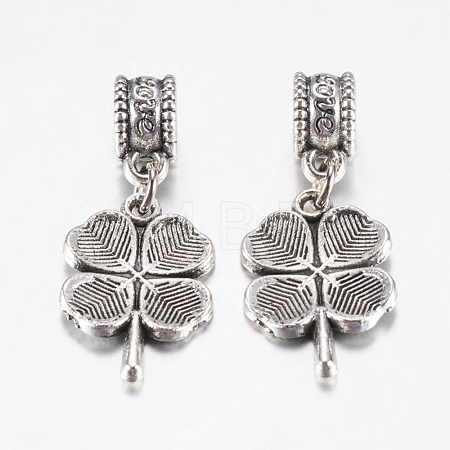 Tibetan Style Alloy European Dangle Charms PALLOY-F199-30AS-1